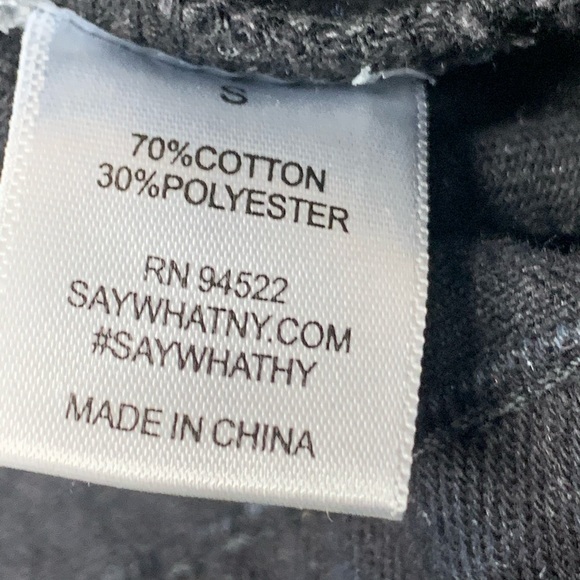 Say What? Distressed Black 4 pocket denim jacket. - Picture 9 of 9